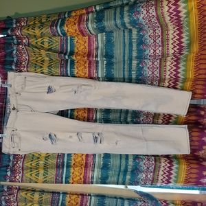 Express Zelda skinny jeans, 12, bleach wash